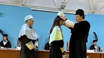 Acto de investidura de doctores y doctoras de la UCA en enero de 2025. Foto: UCA.