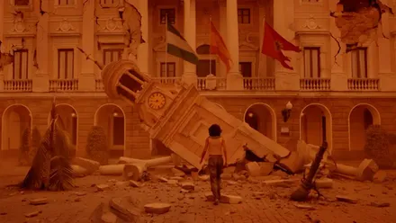 Imagen que recrea el video de Jose Pererira del Ayuntamiento de Cádiz tras la supuesta caída de un meteorito. Foto: Jose Pereira