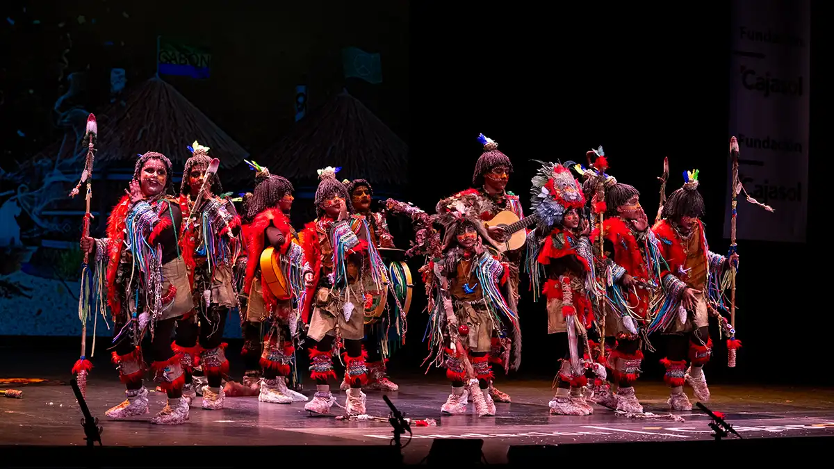 La chirigota sanluqueña 'Los taratachanga' ha cerrado esta semifinal infantil. Foto: José María Reyna.