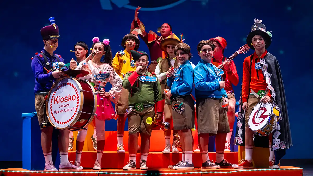 Chirigota gaditana 'Los doce hijos de Juan'. Foto: José María Reyna.