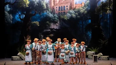 La comparsa de Barbate 'Las marmotas' ha sido una de las que ha actuado en esta primera semifinal infantil. Foto: José María Reyna.