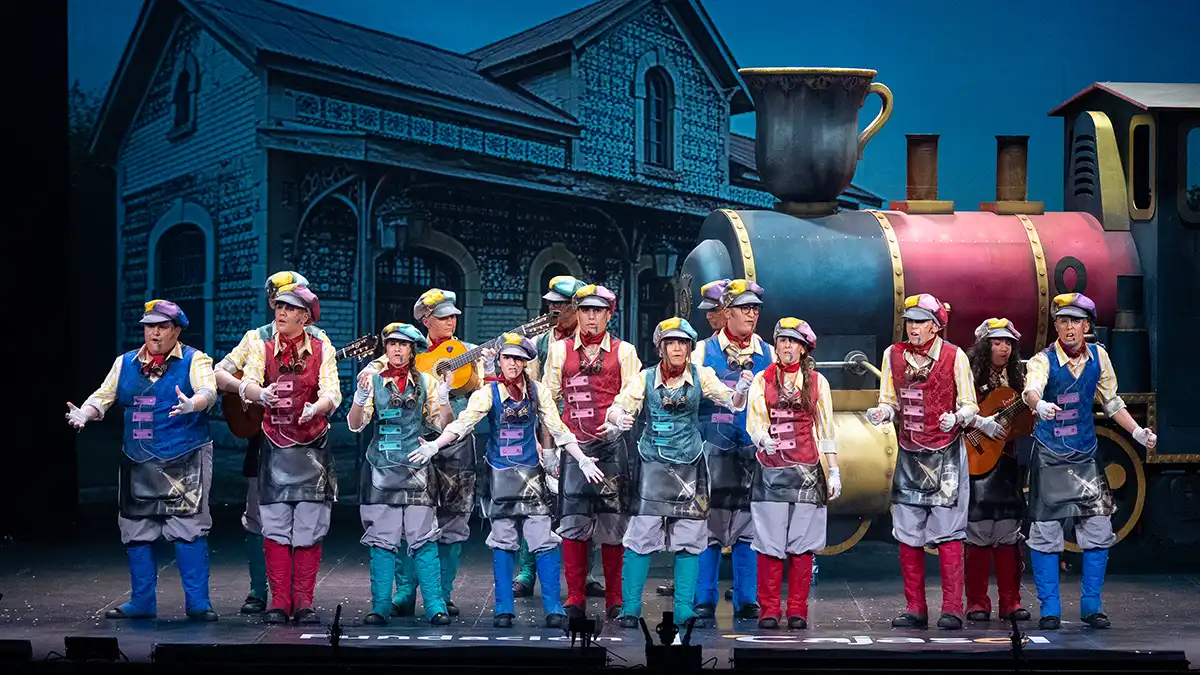 La comparsa de Alcalá de Guadaira '¡A toda Máquina!'. Foto: José María Reyna.