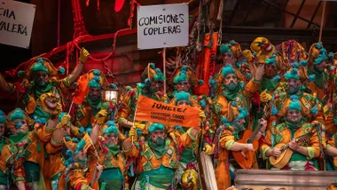 El coro 'El sindicato' ha abierto esta segunda función de preliminares del COAC 2026. Foto: Jose María Reyna.