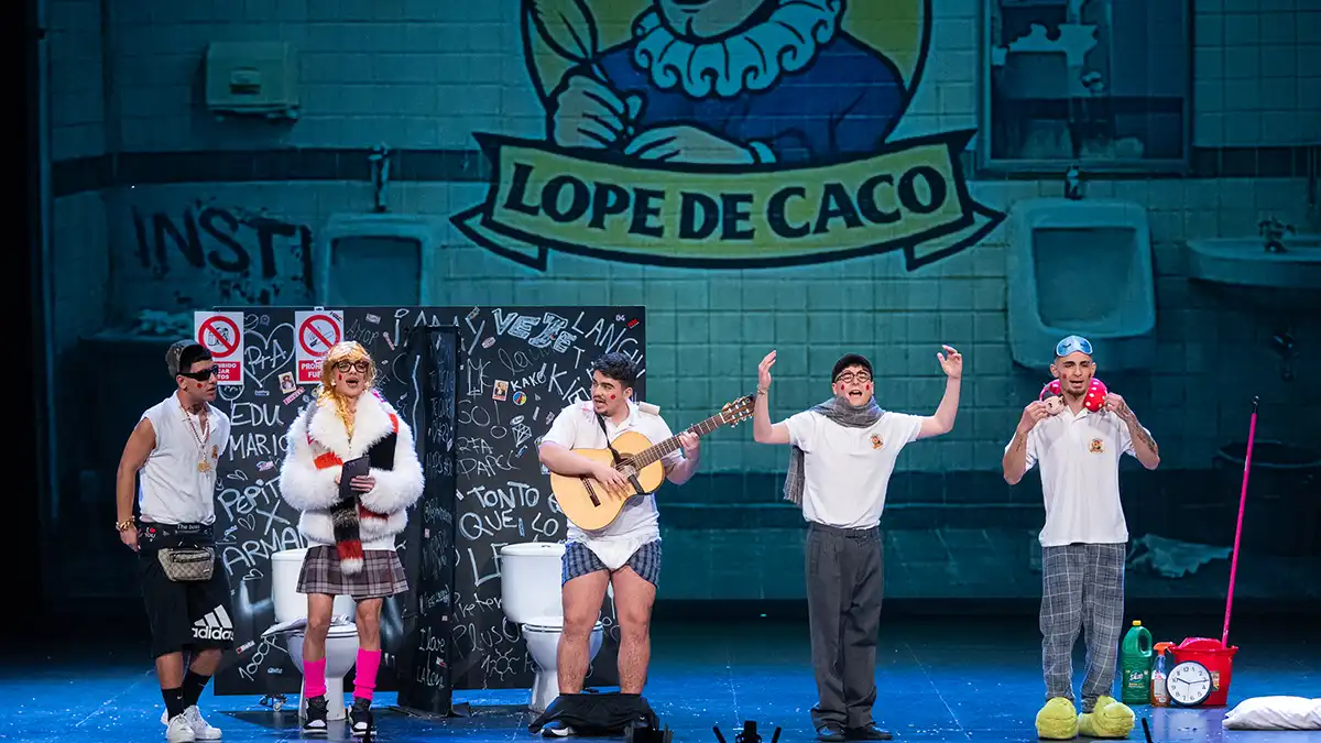 El cuarteto 'Este cuarteto tiene madera' en su pase de semifinales del COAC juveniles 2026. Foto: José María Reyna.