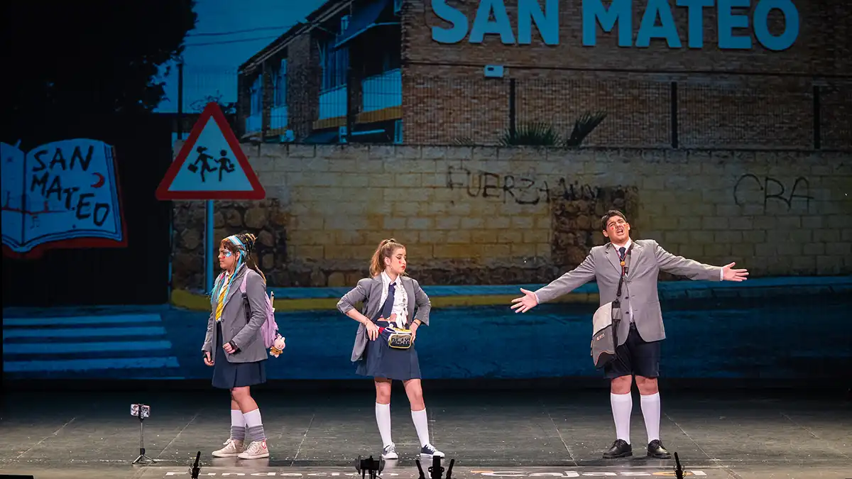 Un momento de la actuación del cuarteto 'Colegio privado, mixto y del barrio de arriba'. Foto: José María Reyna.