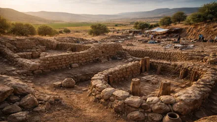 Estructuras del yacimiento de Marruecos.