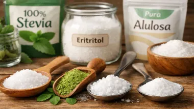 Tarros con Estevia, alulosa y eritritol.