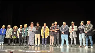 El jurado justo antes de dar su primer veredicto. Foto: Carlos Sacaluga.