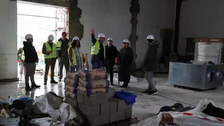 Visita institucional en el Espacio Cultural Las Albinas de Chiclana.