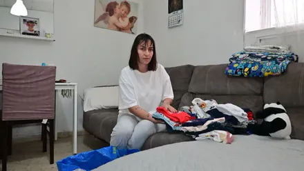 Lorena Amaya, en la mañana de este sábado 31 de enero en su casa de la calle José de Dios de Cádiz. Foto: Eulogio García.