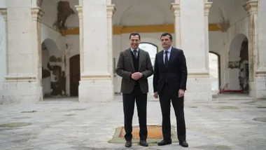 Moreno Bonilla y Bruno García en Valcárcel