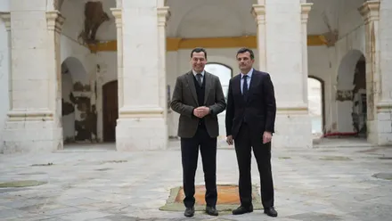 Moreno Bonilla y Bruno García en Valcárcel