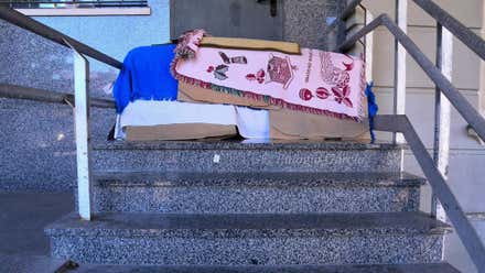 Pertenencias de una persona sin hogar de Cádiz