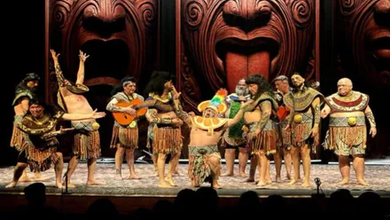 Grupo cantando en el Carnaval de Puerto Real.