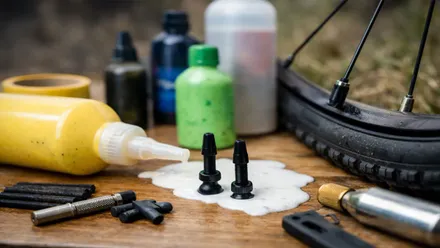 Líquido y cámara tubeless.