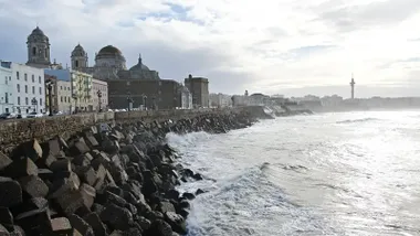 Temporal de viento y oleaje causado por la borrasca Marta en el Campo del Sur de Cádiz. Foto: Eulogio García.