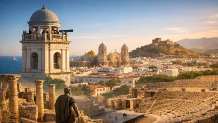 Vistas de Cádiz, Jaén, Huelva o Sevilla en un collage.