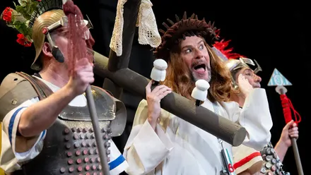 El cuarteto 'Crónica de una muerte más que anunciada' es una de las agrupaciones que ha lucido el pito en el COAC 2026. Foto: José María Reyna.