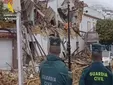 Se desploma un edificio en Alcalá de los Gazules y la Guardia Civil protege a los vecinos del derrumbe