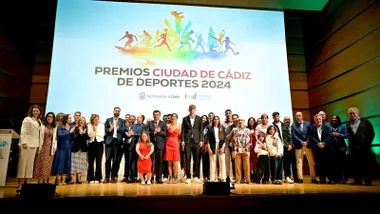 Foto de familia de la última edición de los Premios Ciudad de Cádiz de Deportes