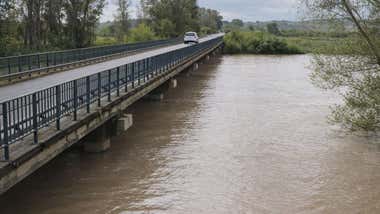 Cauce crecido del Guadalete.