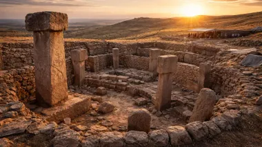 Grupo de monolitos de piedra de Karahan Tepe.