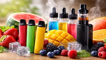 Sabores de Vampire Vape con fruta.