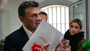 El alcalde de Cádiz, Bruno García, durante su atención a medios de este martes 3 de marzo. Foto: Eulogio García.