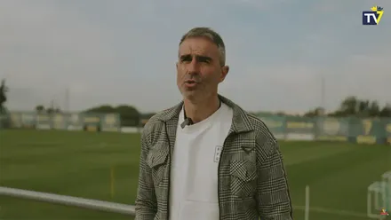 Gaizka Garitano en su despedida del Cádiz CF que el club ha compartido en sus redes sociales. Foto: Cádiz CF.