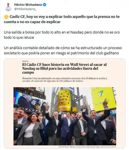 Alertan de la ingeniería financiera detrás de Nomadar: “No es oro todo lo que reluce”