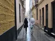 Lluvias y Levante en Cádiz para despedir el invierno ante un inicio de primavera inestable