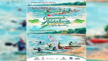 Cartel del campeonato de piraguas.