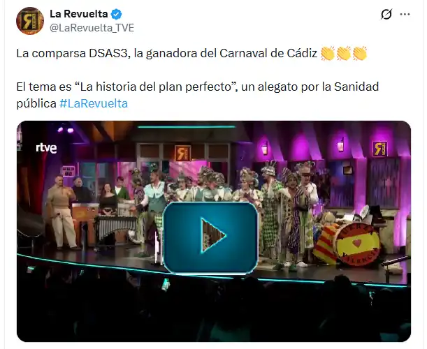 Jorge Drexler vuelve a llevar Cádiz y su Carnaval a la televisión nacional en 'La Revuelta'