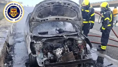 Así quedó el vehículo siniestrado. Foto: CBPC.