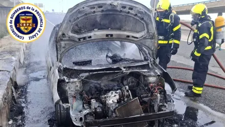 Así quedó el vehículo siniestrado. Foto: CBPC.