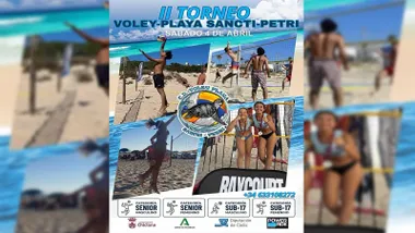 Cartel de la segunda edición del Torneo de Voley Playa Sancti Petri