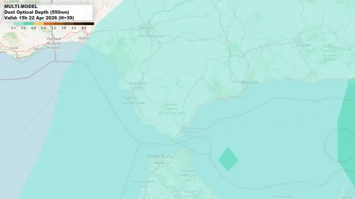 La calima pierde intensidad en Cádiz pero seguirá presente mientras se acerca un cambio de tiempo para el fin de semana