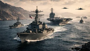 Barcos de guerra americanos.