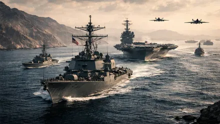 Barcos de guerra americanos.