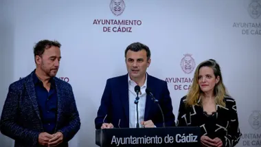 El alcalde de Cádiz, Bruno García, en la rueda de prensa tras la junta de Gobierno.