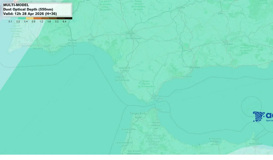 El Levante da paso a un martes de calima en Cádiz: lluvias con barro y mejora en un par de días
