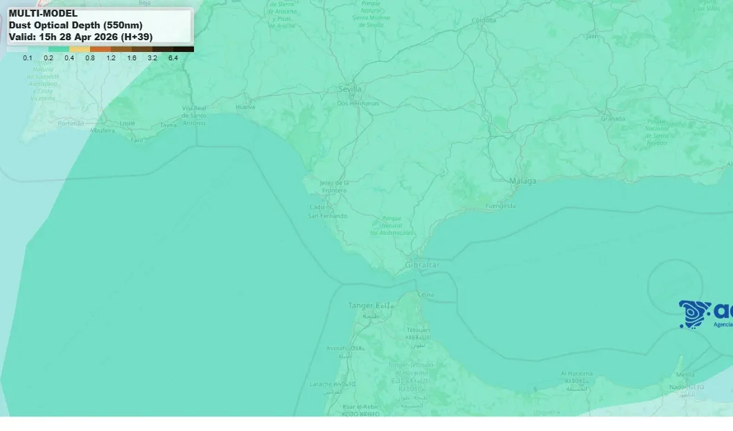 El Levante da paso a un martes de calima en Cádiz: lluvias con barro y mejora en un par de días
