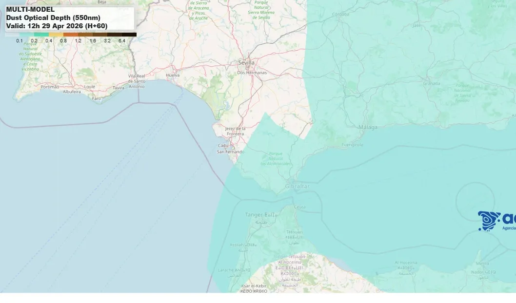 El Levante da paso a un martes de calima en Cádiz: lluvias con barro y mejora en un par de días