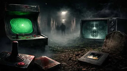 Salón recreativo tenebroso.