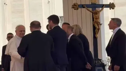 El Papa León XIV recibe en su audiencia general de los miércoles al alcalde de Grazalema (Cádiz), Carlos Javier García, al párroco Luis Carlos Vilches y a la alcaldesa de Ronda (Málaga), María de la Paz Fernández.