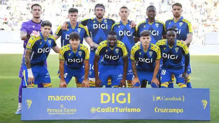Último once inicial del Cádiz CF, ante la FC Andorra. Foto: Cádiz CF.