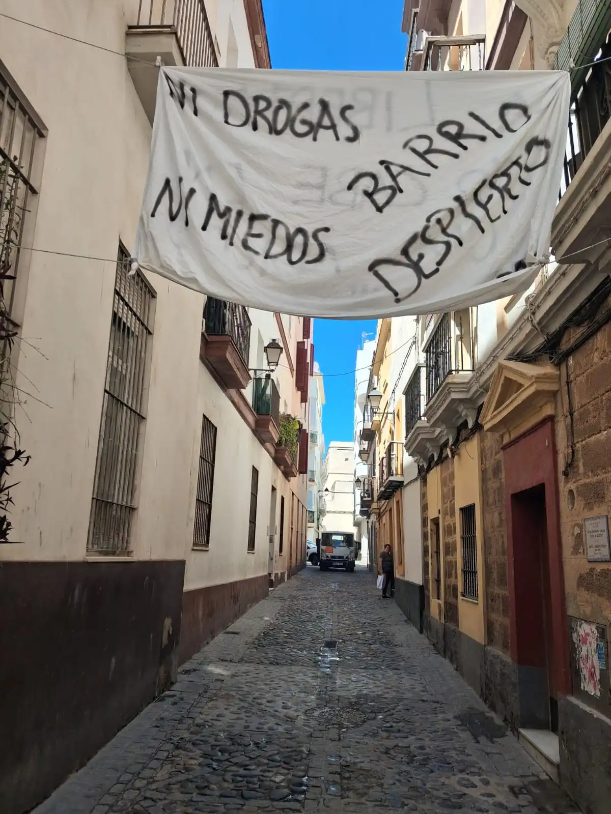 Santa María se llena de pancartas contra la droga: el 11006 vuelve a alzar la voz en sus calles