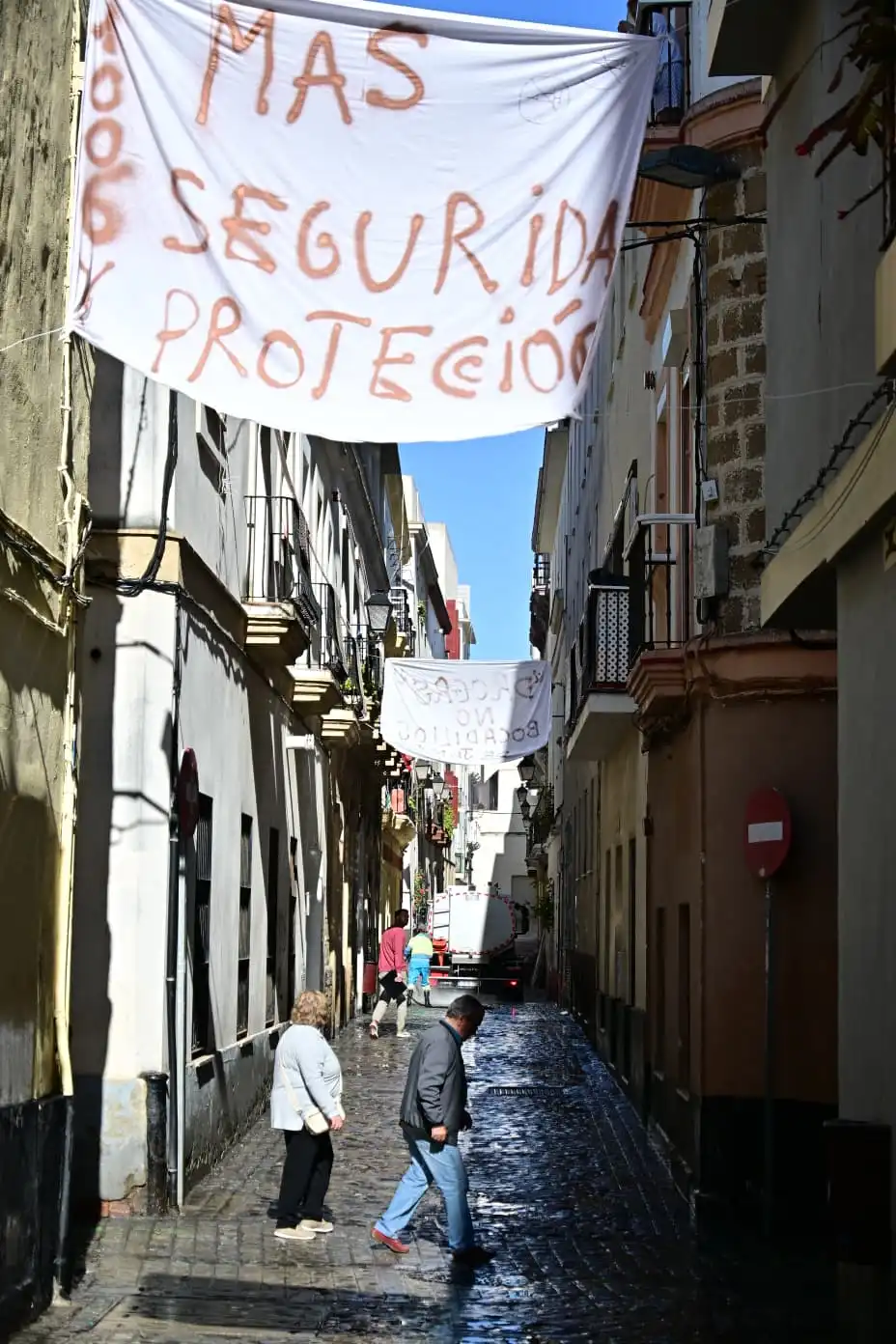 Santa María se llena de pancartas contra la droga: el 11006 vuelve a alzar la voz en sus calles