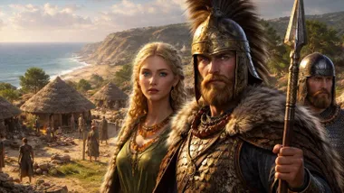 Mujer y guerrero picenos.