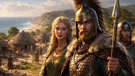 Mujer y guerrero picenos.